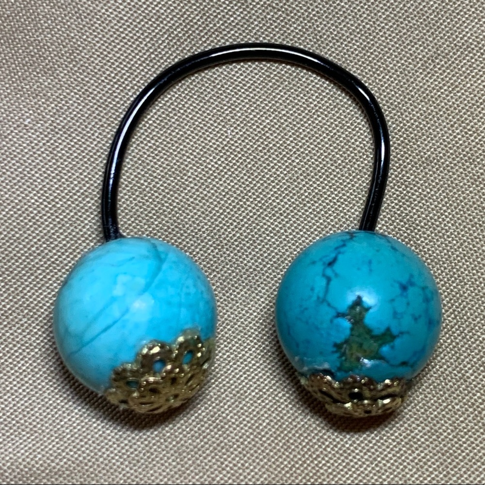 Floating Turquoise Stone Ring Round Shape  NWT - Picture 8 of 8